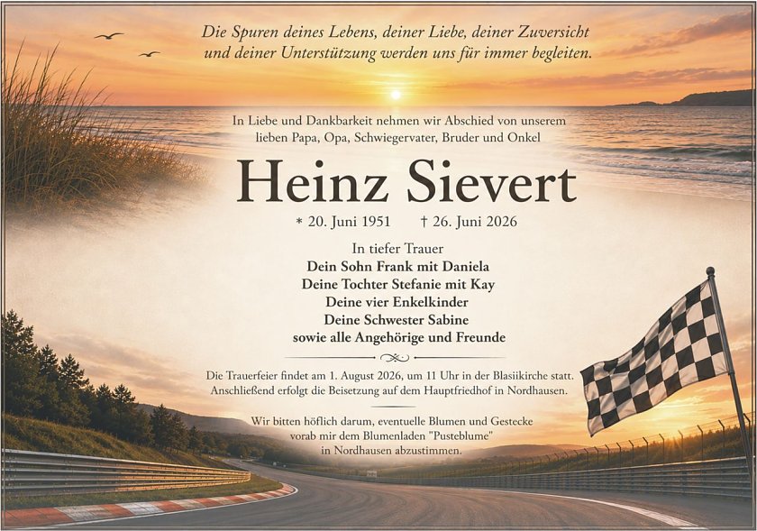Traueranzeige Heinz Sievert Traueranzeige Heinz Sievert