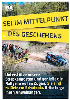 Sicherheitshinweise Rallye